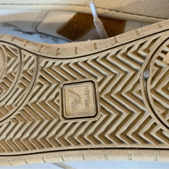 Veja V-10 B-Mesh White  Brown Low Top Sneakers 11 - Picture 9 of 13